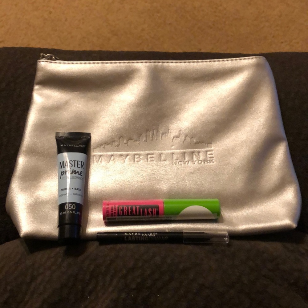 NWOT Primer, Gel Pencil, Mascara, & Bag